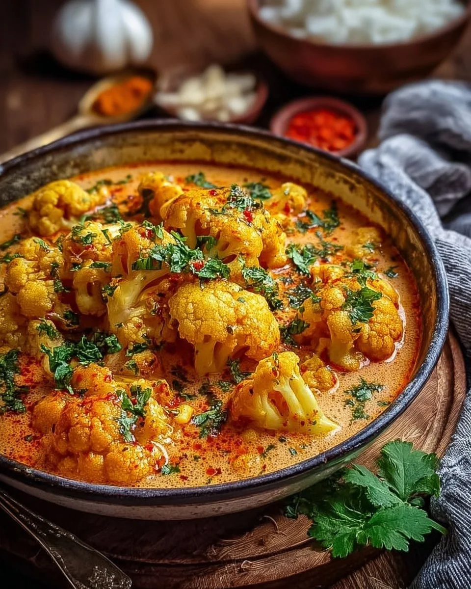 Blumenkohl Curry aus dem Backofen