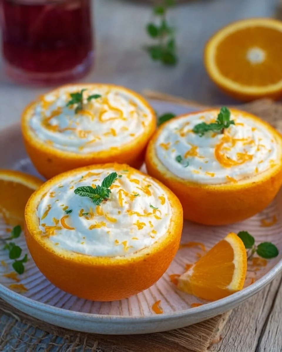 Cremiges Aperol Orangen Eis in einer Eiswaffel serviert