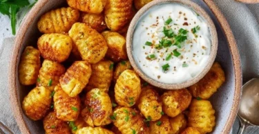 Leckere Gnocchi aus der Heißluftfritteuse, knusprig und goldbraun zubereitet
