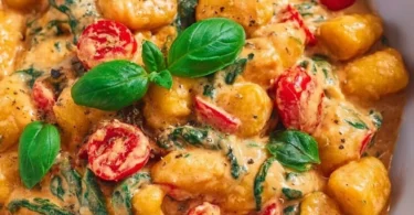 Ein einfaches und schmackhaftes Gnocchi Skillet Gericht aus der Pfanne.