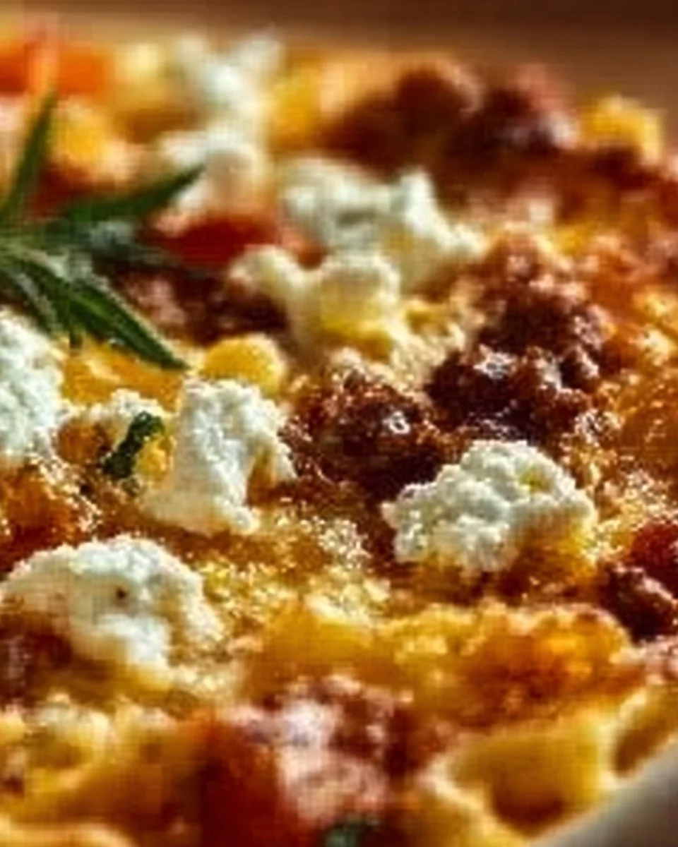 Griechischer Nudel-Auflauf mit Feta und Hackfleisch