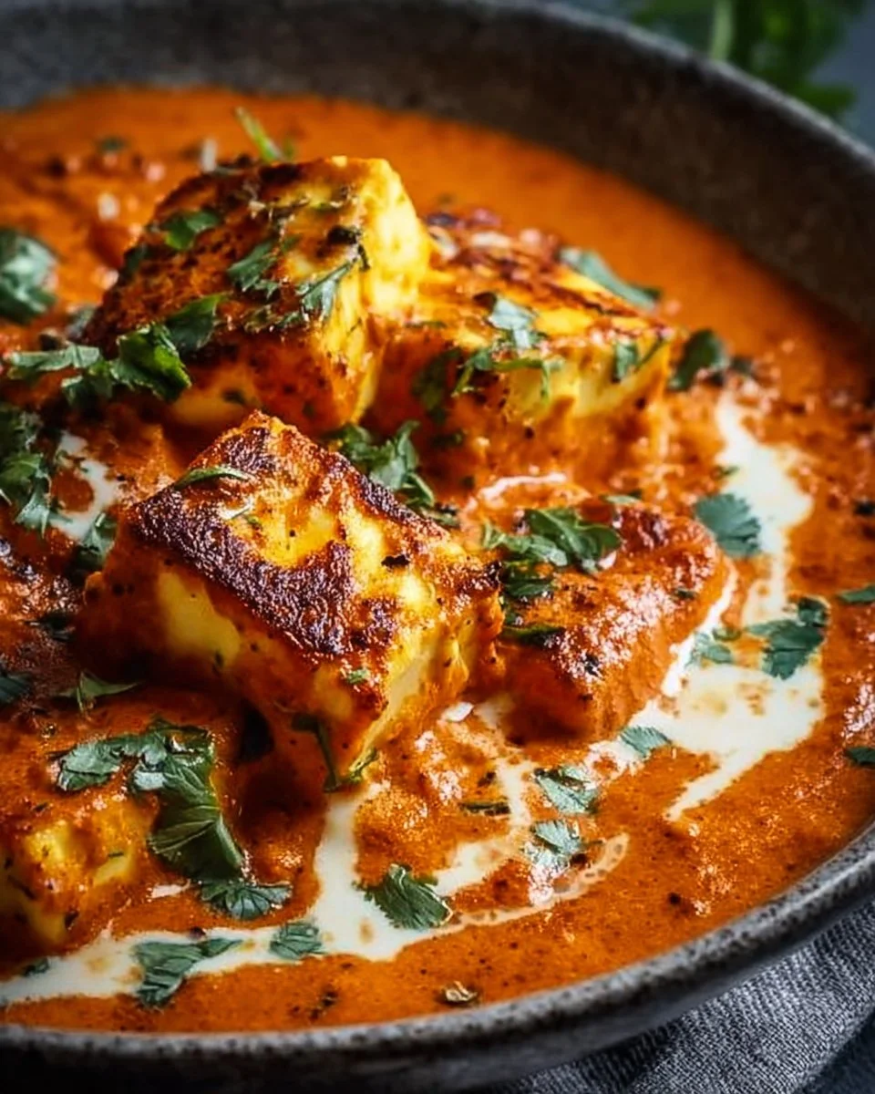 Himmlisches Halloumi Makhani in einer cremigen Sauce mit aromatischen Gewürzen