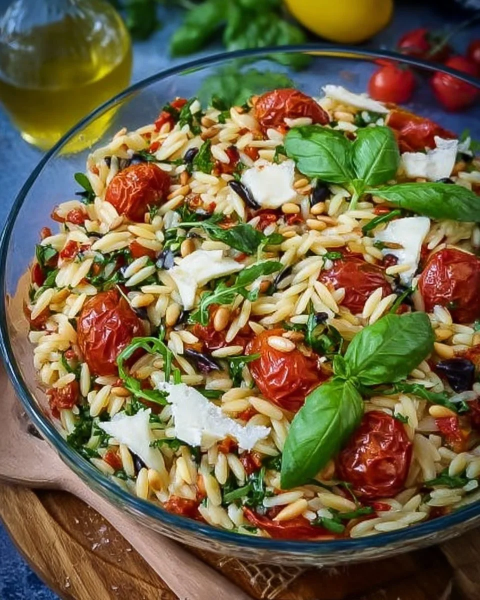 Italienisches Orzo Salat Rezept - einfach lecker!