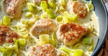 Leckeres Low Carb Hähnchen auf einem Teller mit Gemüse und Gewürzen