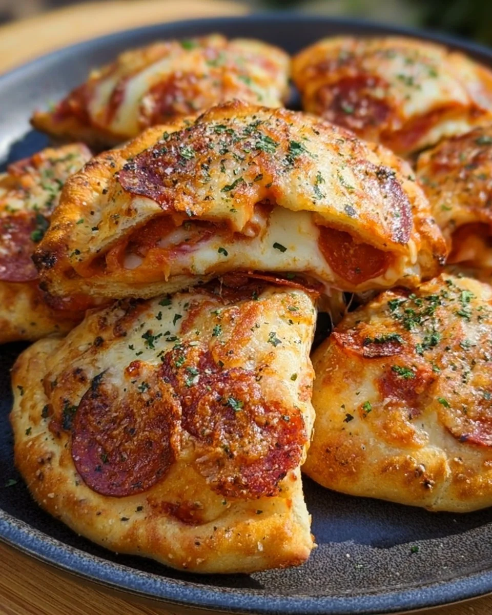 Köstliche Luftfritteusen-Calzonen aus dem Air Fryer, knusprig und gesund