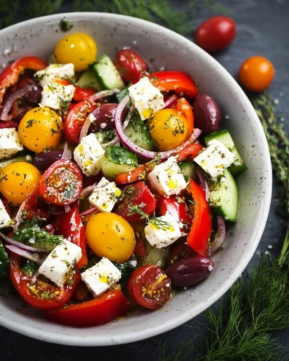 Mediterranean Salad for Grill Evenings