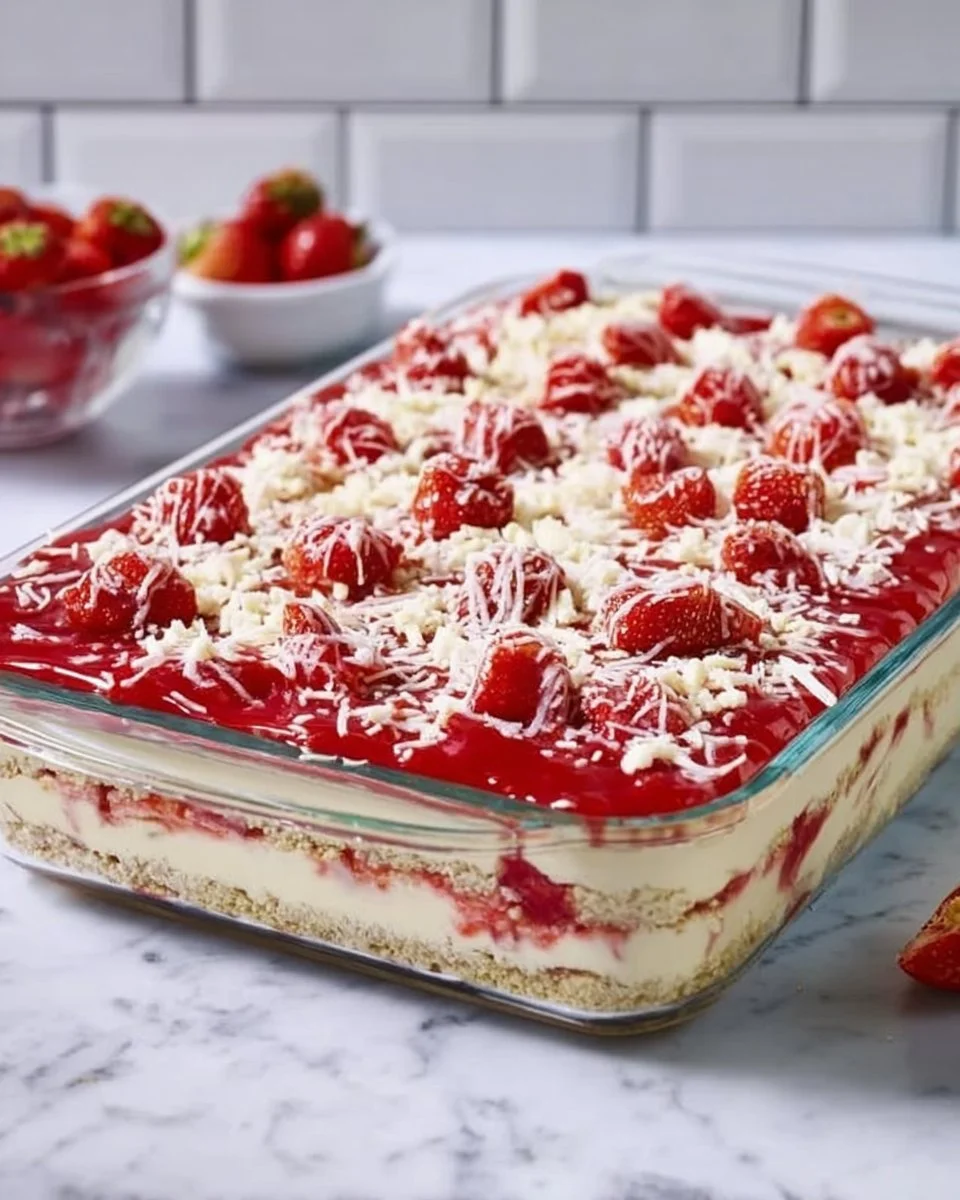 Spaghettieis-Blechkuchen Tassenrezept mit leckerem Eis und Sahne