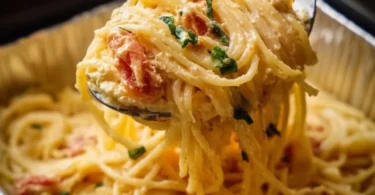 Leckere überbackene Feta-Pasta aus frischen Zutaten