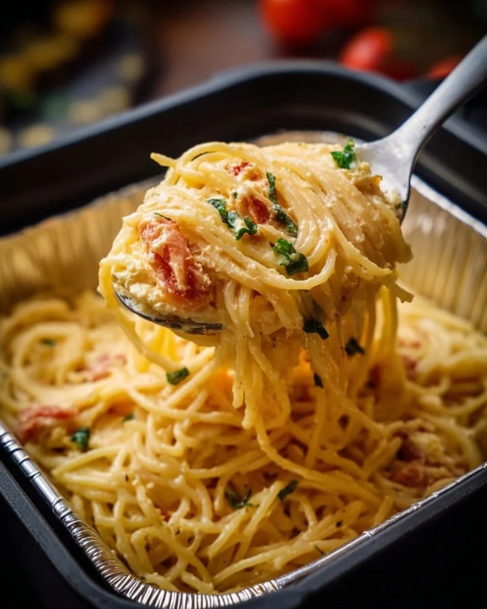 Leckere überbackene Feta-Pasta aus frischen Zutaten